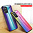 Coque Rebord Contour Silicone et Vitre Miroir Housse Etui Degrade Arc en Ciel LS2 pour Realme C35 Petit