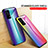 Coque Rebord Contour Silicone et Vitre Miroir Housse Etui Degrade Arc en Ciel LS2 pour Realme GT 5G Petit