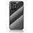 Coque Rebord Contour Silicone et Vitre Miroir Housse Etui Degrade Arc en Ciel LS2 pour Realme GT2 Pro 5G Noir