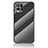 Coque Rebord Contour Silicone et Vitre Miroir Housse Etui Degrade Arc en Ciel LS2 pour Realme Narzo 50 4G Noir