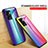 Coque Rebord Contour Silicone et Vitre Miroir Housse Etui Degrade Arc en Ciel LS2 pour Realme Narzo 50 5G Petit