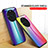 Coque Rebord Contour Silicone et Vitre Miroir Housse Etui Degrade Arc en Ciel LS2 pour Realme Narzo 60 Pro 5G Petit