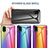 Coque Rebord Contour Silicone et Vitre Miroir Housse Etui Degrade Arc en Ciel LS2 pour Samsung Galaxy A03 Core Petit