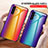 Coque Rebord Contour Silicone et Vitre Miroir Housse Etui Degrade Arc en Ciel LS2 pour Samsung Galaxy A04s Petit