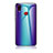 Coque Rebord Contour Silicone et Vitre Miroir Housse Etui Degrade Arc en Ciel LS2 pour Samsung Galaxy A10s Bleu