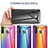 Coque Rebord Contour Silicone et Vitre Miroir Housse Etui Degrade Arc en Ciel LS2 pour Samsung Galaxy A21 European Petit