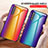 Coque Rebord Contour Silicone et Vitre Miroir Housse Etui Degrade Arc en Ciel LS2 pour Samsung Galaxy A41 SC-41A Petit