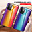 Coque Rebord Contour Silicone et Vitre Miroir Housse Etui Degrade Arc en Ciel LS2 pour Samsung Galaxy A72 4G Petit