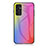 Coque Rebord Contour Silicone et Vitre Miroir Housse Etui Degrade Arc en Ciel LS2 pour Samsung Galaxy M13 4G Petit