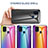 Coque Rebord Contour Silicone et Vitre Miroir Housse Etui Degrade Arc en Ciel LS2 pour Samsung Galaxy M31 Petit