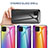 Coque Rebord Contour Silicone et Vitre Miroir Housse Etui Degrade Arc en Ciel LS2 pour Samsung Galaxy M60s Petit