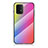 Coque Rebord Contour Silicone et Vitre Miroir Housse Etui Degrade Arc en Ciel LS2 pour Samsung Galaxy M80S Petit