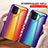 Coque Rebord Contour Silicone et Vitre Miroir Housse Etui Degrade Arc en Ciel LS2 pour Samsung Galaxy M80S Petit