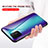 Coque Rebord Contour Silicone et Vitre Miroir Housse Etui Degrade Arc en Ciel LS2 pour Samsung Galaxy M80S Petit