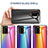 Coque Rebord Contour Silicone et Vitre Miroir Housse Etui Degrade Arc en Ciel LS2 pour Samsung Galaxy Note 20 Ultra 5G Petit