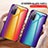 Coque Rebord Contour Silicone et Vitre Miroir Housse Etui Degrade Arc en Ciel LS2 pour Samsung Galaxy S20 FE (2022) 5G Petit