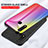 Coque Rebord Contour Silicone et Vitre Miroir Housse Etui Degrade Arc en Ciel LS2 pour Vivo iQOO U3 4G Petit