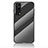 Coque Rebord Contour Silicone et Vitre Miroir Housse Etui Degrade Arc en Ciel LS2 pour Vivo iQOO Z3 5G Noir