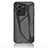 Coque Rebord Contour Silicone et Vitre Miroir Housse Etui Degrade Arc en Ciel LS2 pour Vivo V25 Pro 5G Noir