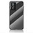 Coque Rebord Contour Silicone et Vitre Miroir Housse Etui Degrade Arc en Ciel LS2 pour Vivo Y76 5G Noir