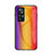 Coque Rebord Contour Silicone et Vitre Miroir Housse Etui Degrade Arc en Ciel LS2 pour Xiaomi Mi 12T 5G Orange