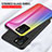 Coque Rebord Contour Silicone et Vitre Miroir Housse Etui Degrade Arc en Ciel LS2 pour Xiaomi Poco X3 GT 5G Petit