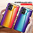 Coque Rebord Contour Silicone et Vitre Miroir Housse Etui Degrade Arc en Ciel LS2 pour Xiaomi Redmi 10 Prime Plus 5G Petit