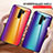 Coque Rebord Contour Silicone et Vitre Miroir Housse Etui Degrade Arc en Ciel LS2 pour Xiaomi Redmi 9 Prime India Petit