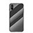 Coque Rebord Contour Silicone et Vitre Miroir Housse Etui Degrade Arc en Ciel LS2 pour Xiaomi Redmi 9A Noir