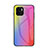 Coque Rebord Contour Silicone et Vitre Miroir Housse Etui Degrade Arc en Ciel LS2 pour Xiaomi Redmi A2 Rose