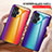 Coque Rebord Contour Silicone et Vitre Miroir Housse Etui Degrade Arc en Ciel LS2 pour Xiaomi Redmi K50 Gaming 5G Petit