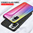 Coque Rebord Contour Silicone et Vitre Miroir Housse Etui Degrade Arc en Ciel LS2 pour Xiaomi Redmi Note 10 Pro Max Petit