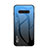 Coque Rebord Contour Silicone et Vitre Miroir Housse Etui Degrade Arc en Ciel LS3 pour Xiaomi Black Shark 4 5G Bleu