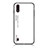 Coque Rebord Contour Silicone et Vitre Miroir Housse Etui Degrade Arc en Ciel M01 pour Samsung Galaxy A01 SM-A015 Blanc