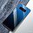 Coque Rebord Contour Silicone et Vitre Miroir Housse Etui Degrade Arc en Ciel M01 pour Samsung Galaxy Note 8 Noir