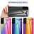 Coque Rebord Contour Silicone et Vitre Miroir Housse Etui Degrade Arc en Ciel M01 pour Samsung Galaxy S21 5G Petit