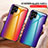 Coque Rebord Contour Silicone et Vitre Miroir Housse Etui Degrade Arc en Ciel M01 pour Samsung Galaxy S24 Ultra 5G Petit