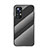 Coque Rebord Contour Silicone et Vitre Miroir Housse Etui Degrade Arc en Ciel M01 pour Xiaomi Mi 12 5G Noir