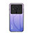 Coque Rebord Contour Silicone et Vitre Miroir Housse Etui Degrade Arc en Ciel M01 pour Xiaomi Mi 12S Ultra 5G Violet Clair