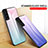 Coque Rebord Contour Silicone et Vitre Miroir Housse Etui Degrade Arc en Ciel M02 pour Samsung Galaxy S21 5G Petit