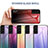 Coque Rebord Contour Silicone et Vitre Miroir Housse Etui Degrade Arc en Ciel M02 pour Samsung Galaxy S21 Plus 5G Petit