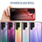 Coque Rebord Contour Silicone et Vitre Miroir Housse Etui Degrade Arc en Ciel M02 pour Samsung Galaxy S21 Ultra 5G Petit