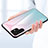 Coque Rebord Contour Silicone et Vitre Miroir Housse Etui Degrade Arc en Ciel M02 pour Samsung Galaxy S21 Ultra 5G Petit