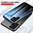 Coque Rebord Contour Silicone et Vitre Miroir Housse Etui Degrade Arc en Ciel M02 pour Samsung Galaxy S21 Ultra 5G Petit