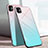 Coque Rebord Contour Silicone et Vitre Miroir Housse Etui Degrade Arc en Ciel pour Apple iPhone 11 Bleu Ciel