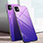 Coque Rebord Contour Silicone et Vitre Miroir Housse Etui Degrade Arc en Ciel pour Apple iPhone 11 Violet