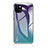 Coque Rebord Contour Silicone et Vitre Miroir Housse Etui Degrade Arc en Ciel pour Apple iPhone 13 Violet