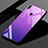 Coque Rebord Contour Silicone et Vitre Miroir Housse Etui Degrade Arc en Ciel pour Huawei Honor 8X Max Violet