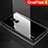 Coque Rebord Contour Silicone et Vitre Miroir Housse Etui Degrade Arc en Ciel pour OnePlus 6 Noir
