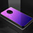 Coque Rebord Contour Silicone et Vitre Miroir Housse Etui Degrade Arc en Ciel pour OnePlus 7T Violet